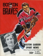 1971-72 Boston Braves game program