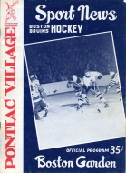 1959-60 Boston Bruins game program