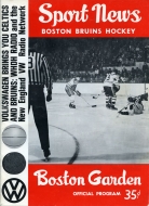 1963-64 Boston Bruins game program