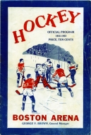 1932-33 Boston Cubs game program