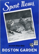 1944-45 Boston Olympics game program