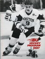 1986-87 Boston University game program