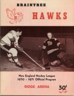1970-71 Braintree Hawks game program