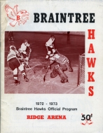 1972-73 Braintree Hawks game program