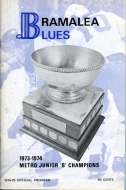 1974-75 Bramalea Blues game program