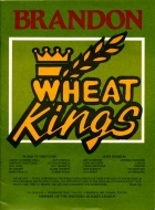 1985-86 Brandon Wheat Kings game program