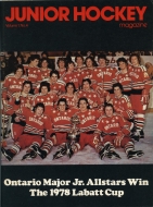 1978-79 Brantford Alexanders game program