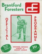 1969-70 Brantford Foresters game program