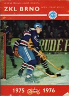 1975-76 Brno ZKL game program