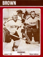 1975-76 Brown University game program