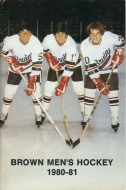 1980-81 Brown University game program