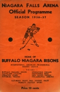 1936-37 Buffalo Bisons game program