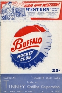 1959-60 Buffalo Bisons game program
