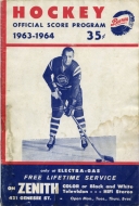 1963-64 Buffalo Bisons game program