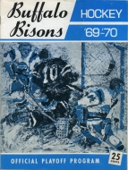 1969-70 Buffalo Bisons game program