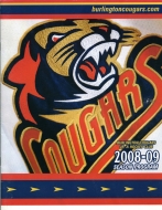 2008-09 Burlington Cougars game program
