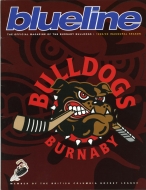 1998-99 Burnaby Bulldogs game program