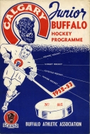 1952-53 Calgary Buffaloes game program