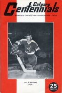1968-69 Calgary Centennials game program