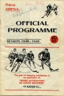 1948-49 Calgary Stampeders game program