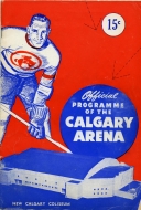 1949-50 Calgary Stampeders game program