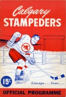 1952-53 Calgary Stampeders game program