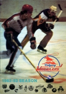 1982-83 Calgary Wranglers game program