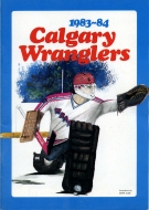 1983-84 Calgary Wranglers game program