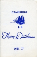 1976-77 Cambridge Flying Dutchmen game program