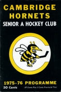 1975-76 Cambridge Hornets game program