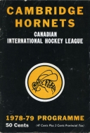 1978-79 Cambridge Hornets game program