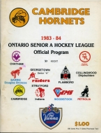 1983-84 Cambridge Hornets game program