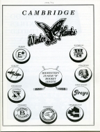 1995-96 Cambridge Winterhawks game program