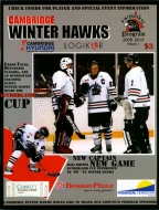 2009-10 Cambridge Winterhawks game program