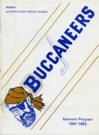 1981-82 Cape Cod Buccaneers game program