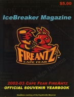 2002-03 Cape Fear Fire Antz game program