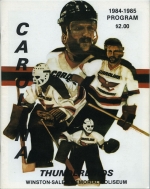 1984-85 Carolina Thunderbirds game program