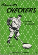 1960-61 Charlotte Checkers game program