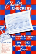 1961-62 Charlotte Checkers game program