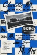 1962-63 Charlotte Checkers game program