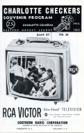 1964-65 Charlotte Checkers game program
