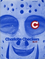 1976-77 Charlotte Checkers game program