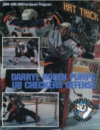 1994-95 Charlotte Checkers game program