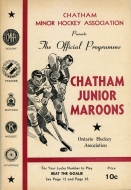1964-65 Chatham Jr. Maroons game program