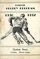 1936-37 Chatham Maroons game program