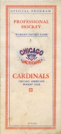 1926-27 Chicago Cardinals/Americans game program