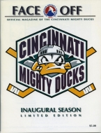 1997-98 Cincinnati Mighty Ducks game program