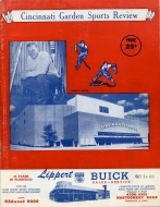1951-52 Cincinnati Mohawks game program