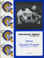 1981-82 Cincinnati Tigers game program