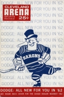 1961-62 Cleveland Barons game program